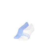 Füßlinge CALVIN KLEIN "CK WOMEN FOOTIE HC LOGO STRIPE", Damen, blau (sky blau), Baumwollmischung, normal, Socken, Antirutsch Noppen im Fersenbereich, Baumwollmischung (58352054-0) sky blau