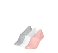 Calvin Klein 3P Footie Socks For Women Rosa/Grau Gr 39/42 Damen