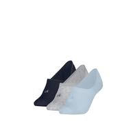 Füßlinge CALVIN KLEIN "CK WOMEN FOOTIE MC", Herren, Gr. 35-38, light blau, Baumwollmischung, normal, Socken Füßlinge, Antirutsch Noppen im Fersenbereich, Cotton-Mix, elastisch (68391724-35)