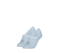 Füßlinge CALVIN KLEIN JEANS "CK WOMEN FOOTIE HIGH CUT", Damen, Gr. 35-38, light blau, Baumwollmischung, Socken, Mit eingestricktem Logo vorn (63423036-35) light blau