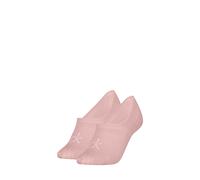 Füßlinge CALVIN KLEIN JEANS "CK WOMEN FOOTIE HIGH CUT", Damen, Gr. 35-38, pink, Baumwollmischung, Socken, Mit eingestricktem Logo vorn (49337307-35) pink