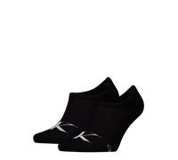 Füßlinge CALVIN KLEIN JEANS "CKJ MEN FOOTIE HIGH CUT 2P MONOGRAM", Herren, Gr. 39-42, schwarz, Baumwollmischung, normal, Socken, hoch geschnittene Silhouette, Cotton-Mix (27320820-39) schwarz