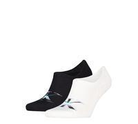 Füßlinge CALVIN KLEIN JEANS "CKJ MEN FOOTIE HIGH CUT 2P MONOGRAM", Herren, Gr. 39-42, schwarz-weiß (weiß, schwarz), Baumwollmischung, normal, Socken, hoch geschnittene Silhouette, Cotton-Mix (69893757