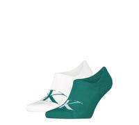 Füßlinge CALVIN KLEIN JEANS "CKJ MEN FOOTIE HIGH CUT 2P MONOGRAM", Herren, Gr. 43-46, grün (jade grün), Baumwollmischung, normal, Socken, hoch geschnittene Silhouette, Cotton-Mix (93676423-43) jade gr