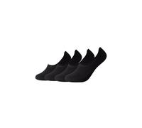 Füßlinge CAMANO "4er Pack", Herren, Gr. 35-38, schwarz, 63% Polyester, 32% Baumwolle, 5% Elasthan, uni, Socken (77673335-35) schwarz