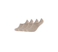 Füßlinge CAMANO "4er Pack", Herren, Gr. 39-42, beige (sand melange), 74% Baumwolle, 24% Polyamid, 2% Elasthan, uni, Socken (95110334-39) sand melange