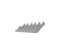 Camano Unisex Füßlinge für Damen und Herren No Show Socken angenehm optimaler Halt weichem Komfortbund 6er Pack 39/42 grey