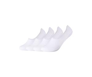 Füßlinge CAMANO "comfort", Herren, Gr. 43-46, weiß, Baumwollmischung, unifarben, elastisch, Socken, mit Silikonstreifen für sicheren Halt (69408819-43) weiß