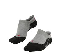 Füßlinge FALKE "TK5 Wander Invisible", Mädchen, Gr. 37-38, grau (light grau (3403)), Obermaterial: 45% Polypropylen PP. 25% Wolle WO. 23% Polyamid PA. 5% Baumwolle CO. 2% Elasthan EL., Socken (4594232