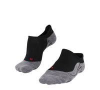 Füßlinge FALKE "TK5 Wander Invisible", Mädchen, Gr. 41-42, schwarz (schwarz, mix (3010)), Obermaterial: 45% Polypropylen PP. 25% Wolle WO. 23% Polyamid PA. 5% Baumwolle CO. 2% Elasthan EL., Socken (24