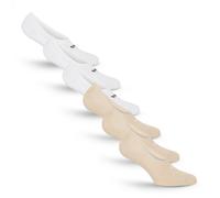 Füßlinge FILA "UNISEX GHOST SOCKS", Herren, Gr. 35-38, 853, sandweiß, Baumwollmischung, normal, Socken, mit Logo-Schriftzug, Silikonstreifen an der Ferse für besseren Halt (53085801-35) 853, sandweiß