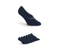 Füßlinge FILA "UNISEX GHOST SOCKS", Herren, Gr. 43-46, blau (navy), Baumwollmischung, normal, Socken, mit Logo-Schriftzug, Silikonstreifen an der Ferse für besseren Halt (45739806-43) navy