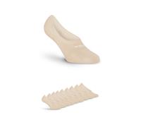 Füßlinge FILA "UNISEX GHOST SOCKS SILICONE HEEL INSIDE", Herren, Gr. 35-38, beige (306, sand), Baumwollmischung, normal, Socken, mit Logo-Schriftzug (81273826-35) 306, sand