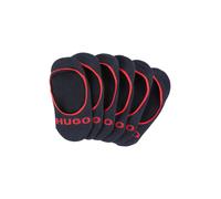Füßlinge HUGO UNDERWEAR "3P SL PLUSH LOGO CC", Herren, Gr. 43-44, blau (dunkelblau 401), Baumwollmischung, unifarben, elastisch, Socken Füßlinge, mit kontrastfarbenem HUGO-Schriftzug (56068741-43)