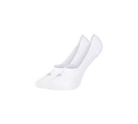 Füßlinge JOOP "2er Pack", Damen, Gr. 35-38, weiß, 40% Polyamid, 28% Baumwolle, 28% Modal, 4% Elasthan, uni, Socken, 2er Pack Weiche Baumwolle und Logo mit funkelnden Kristallsteinen (39687765-35) weiß