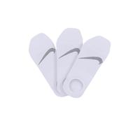 Füßlinge NIKE, Damen, Gr. L (42/45), weiß (3x weiß), Elasthan, Nylon, unifarben mit Farbeinsatz, elastisch, Socken, mit atmungsaktivem Mesh (35834955-L) 3x weiß