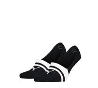 Füßlinge PUMA "PUMA UNISEX HERITAGE MID CUT FOOTIE", Damen, Gr. 35-38, schwarz, Baumwollmischung, normal, Socken, No-Show-Socks, Silikon in der Ferse für optimalen Halt (88573525-35) schwarz