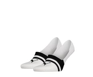 Füßlinge PUMA "PUMA UNISEX HERITAGE MID CUT FOOTIE", Damen, Gr. 35-38, weiß, Baumwollmischung, normal, Socken, No-Show-Socks, Silikon in der Ferse für optimalen Halt (65137358-35) weiß