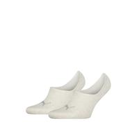 Füßlinge PUMA "PUMA UNISEX HIGH CUT FOOTIE 2P", Damen, Gr. 39-42, oatmeal, Baumwollmischung, normal, Socken, No-Show-Socks, Silikon in der Ferse für optimalen Halt (78479553-39) oatmeal