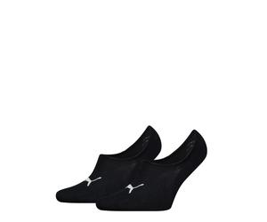 Füßlinge PUMA "PUMA UNISEX HIGH CUT FOOTIE 2P", Herren, Gr. 35-38, schwarz, Baumwollmischung, normal, Socken, No-Show-Socks, Silikon in der Ferse für optimalen Halt (86950146-35) schwarz
