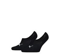 Füßlinge PUMA "PUMA UNISEX HIGH CUT FOOTIE 2P", Herren, Gr. 39-42, schwarz, Baumwollmischung, normal, Socken, No-Show-Socks, Silikon in der Ferse für optimalen Halt (86950146-39) schwarz