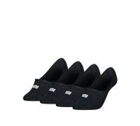 Füßlinge PUMA "PUMA WOMEN MESH FOOTIE 4P ECOM", Damen, Gr. 39-42, schwarz, Baumwollmischung, normal, Socken, Logo vorn, unsichtbar in Sneakern (28940229-39) schwarz