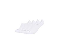 Füßlinge S.OLIVER "4er Pack", Herren, Gr. 39-42, weiß, 81% Viskose, 17% Polyamid, 2% Elasthan, uni, Socken, 4er Pack weiche Bambusfaser und Mesh-Belüftung (91917927-39) weiß