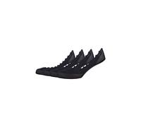Füßlinge TAMARIS "4er Pack", Damen, Gr. 35-38, schwarz, 87% Polyamid, 13% Elasthan, uni, Socken, Ideal für flache Schuhe, mit innenliegendem Tape für besseren Sitz (52708100-35) schwarz