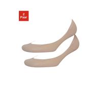 Füßlinge VIVANCE, Damen, Gr. 39-42, beige (natur), Polyamid, unifarben, Socken, mit Ballenpolster (322960-39) natur