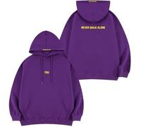 FUJUTANG Jimin with You Hoodie Sweater Jimin Hoody You Never Walk Alone Pullover Sweatshirt, Violett, XL