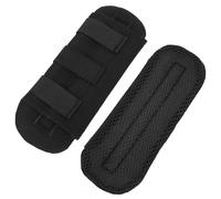 Fukaisu 2 Stück Schultergurt Polster, Weich und Bequem Gurtpolster für Westenträger Rucksäcke Nylon Ersatz Polsterung Passend für 2 bis 3 Zoll Große Sling Bags Crossbody Schultergurte (Schwarz)