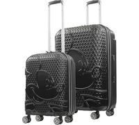 FUL Disney Mickey Mouse 2-teiliges Rollgepäck-Set, Hartschalenkoffer mit Spinnrollen, 22/30 Zoll, Mickey Mouse - Schwarz, 2 Piece, Ful Disney Mickey Mouse 2-teiliges Rollgepäck-Set, Hartschalenkoffer