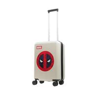 FUL Marvel Deadpool 57,8 cm Rollgepäck, Hartschalenkoffer mit Spinnrollen, Weiss/opulenter Garten, Marvel Deadpool 57,8 cm Rollgepäck, Hartschalenkoffer mit Spinnrollen