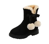 Fulidngzg Kinder Winterschuhe Mädchen Warm Unisex Kinderschuhe Übergangsschuhe Winter Weite W Schneestiefel Wasserdicht Elefanten Winterstiefel Stiefel Gefüttert Lammfell Winterboots
