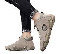 Fulidngzg Sicherheitsschuhe Herren S3 Sommer Barfußschuhe Hallenschuhe Wanderschuhe Laufschuhe Leder Outdoor Trekkingschuhe Turnschuhe mit Dicker Sohle Freizeitschuhe Sportschuhe Sneaker