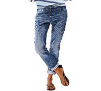 Fulidngzg Skinny Jeans Damen: High Waist Italienische Mode Mom Kleidung Jeanshose Sommer Schwarze mit Gummizug Jeggings Damenmode Länge Capri Teenager Mädchen Stretch Baggy Damenjeans