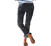 Fulidngzg Skinny Jeans Damen: High Waist Italienische Mode Mom Kleidung Jeanshose Sommer Schwarze mit Gummizug Jeggings Damenmode Länge Capri Teenager Mädchen Stretch Baggy Damenjeans