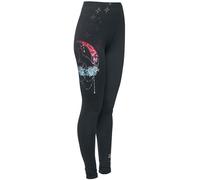 Full Volume by EMP Damen Schwarze Leggings mit dekorativem Print M