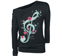 Full Volume by EMP Music and Roses Langarmshirt schwarz in XXL