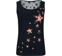 Full Volume by EMP Damen schwarzes Top mit Rückenausschnitt aus Spitze XL