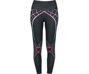 Full Volume by EMP Heart and spider web Leggings schwarz in L