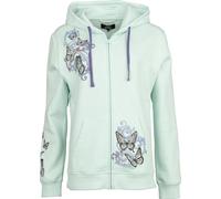Full Volume by EMP Hooded Jacket with Butterflys and Skulls Kapuzenjacke mint in XL