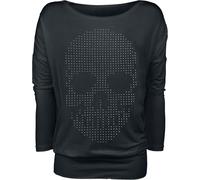 Full Volume by EMP Skull Langarmshirt schwarz in XXL