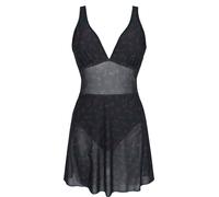 Full Volume by EMP Swimsuit with Mesh Dress Badeanzug schwarz dunkelrot in S
