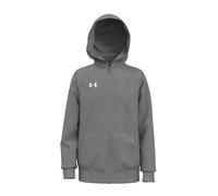 Full Zip Molton Kapuzen-Sweatshirt Kind Under Armour Rival Grau 14/16 Jahre alt
