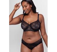 Fullcup-BH DORINA "Hasina", Damen, Gr. 105, Cup H, schwarz, Spitze, Obermaterial: 65% Polyamid, 23% Polyester, 12% Elasthan, unifarben, BHs, leicht gepolsterte Cups, Spitze (23205241-105) schwarz