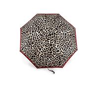 Fulton Minilite Regenschirm, glänzender Leopardenmuster, starker, leichter, windabweisender Rahmen, mehrfarbig, Einheitsgröße, Klassisch