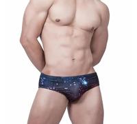 FULUJIDI Badehose Boardshorts Schwimmhose Sexy Low Rise Herren Bademode Badeanzüge Schwimmen Surfen Boxershorts Bikini Ausbuchtung Beutel Beach Board Shorts Badeanzug Unterwäsche L Navy