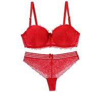 FULUJIDI Damen-BH Bra Nahtlose Neue Sexy BH-Sets Für Damen Cup Unterwäsche Plus Größe Damen Dessous 90B Rot