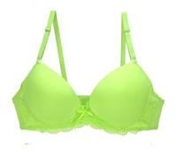 FULUJIDI Damen-BH Bra Plus Size Spitze BHS Für Frauen Sexy Dessous Push Up Büstenhalter Junges Mädchen Deep V Cup Unterwäsche Bra Lette 85C Grün